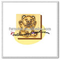 V205 Cast Copper Bear Pattern Cake Press Mould